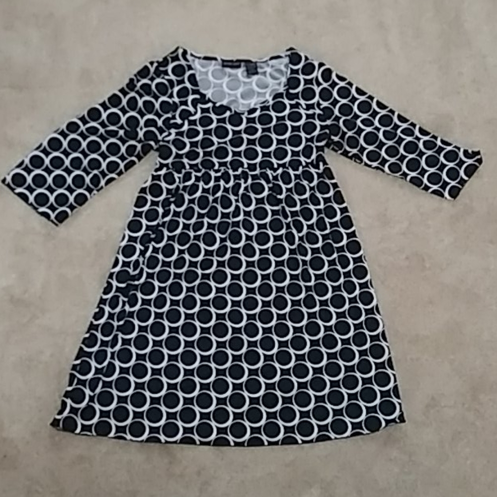 Empire Waisted Geometric Dress Size M